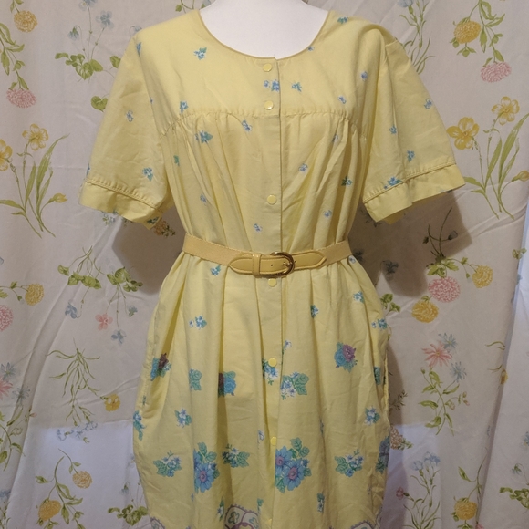 90s Floral House Dress - Picture 1 of 8